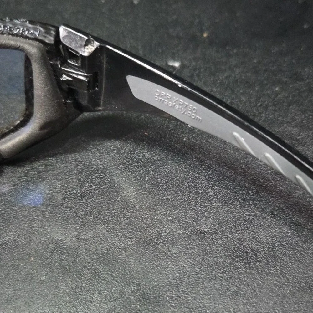 ORR Safety XP750 Carbon Fiber Pattern Blue Mirror Lens ANSI Z87+ Glasses Mens